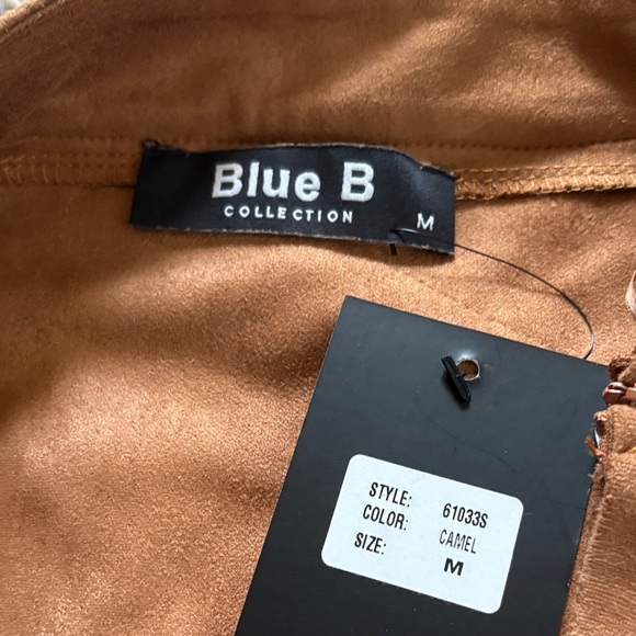 Stylish Tan Fringed Mini Skirt - Picture 2 of 5